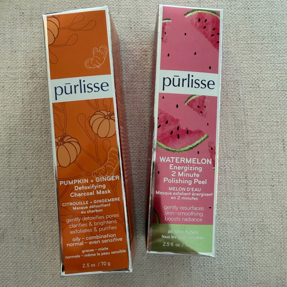 purlisse face masks (2 pack) sealed